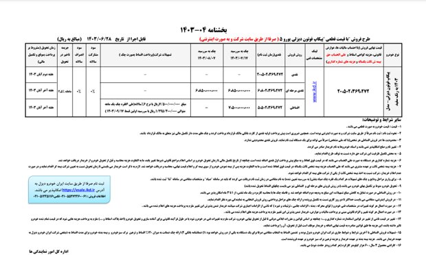 آغاز طرح فروش فوری یک محصول ایران‌خودرو + جزئیات