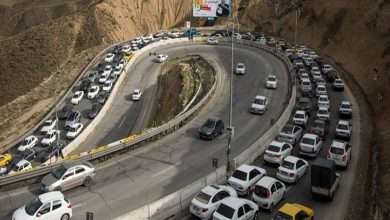 سنگین در جاده کرج چالوس